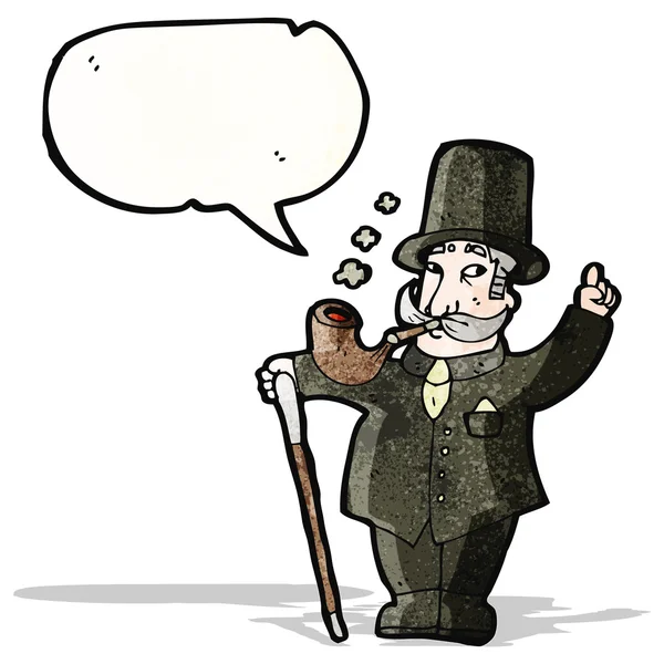 Cartoon rijke gentleman — Stockvector