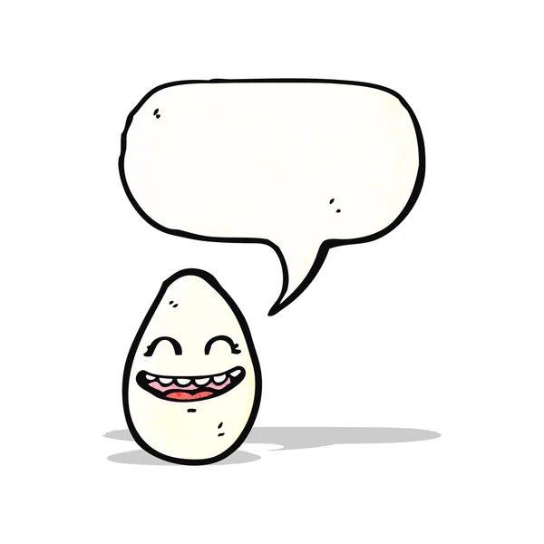 Happy egg cartoon — Stock Vector