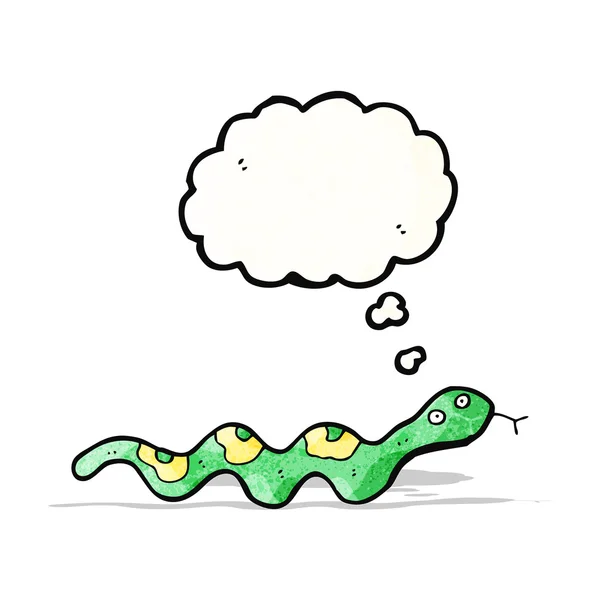Dessin animé glissant serpent — Image vectorielle
