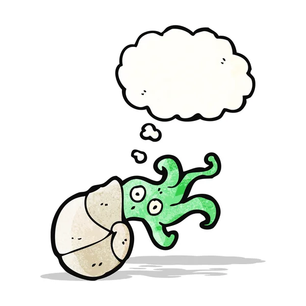 卡通鹦鹉螺鱿鱼 — 图库矢量图片