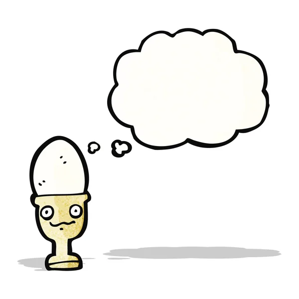 Egg cup cartoon — Stockvector