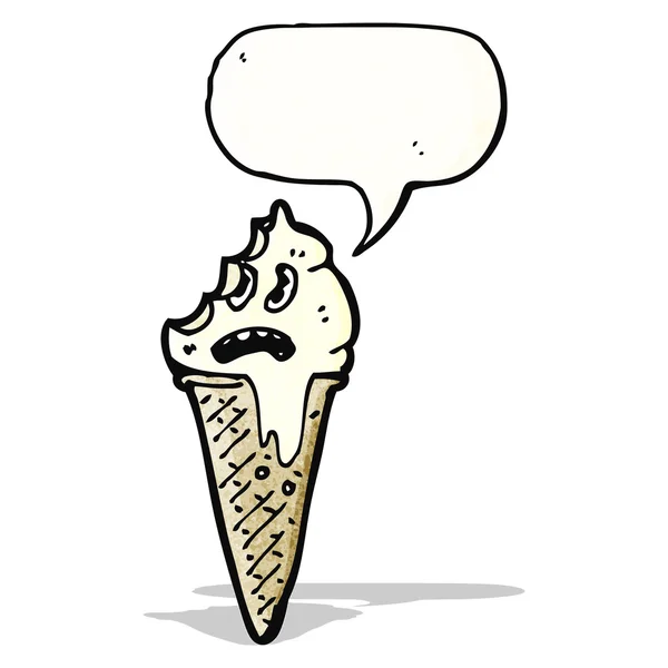 Helado personaje de dibujos animados — Archivo Imágenes Vectoriales