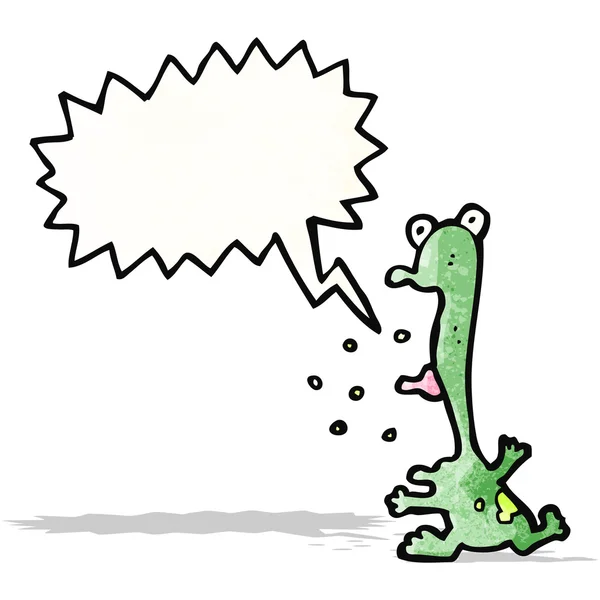 讲话泡泡的卡通青蛙 — 图库矢量图片