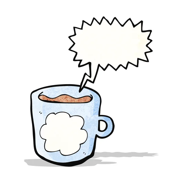 Café tasse dessin animé — Image vectorielle