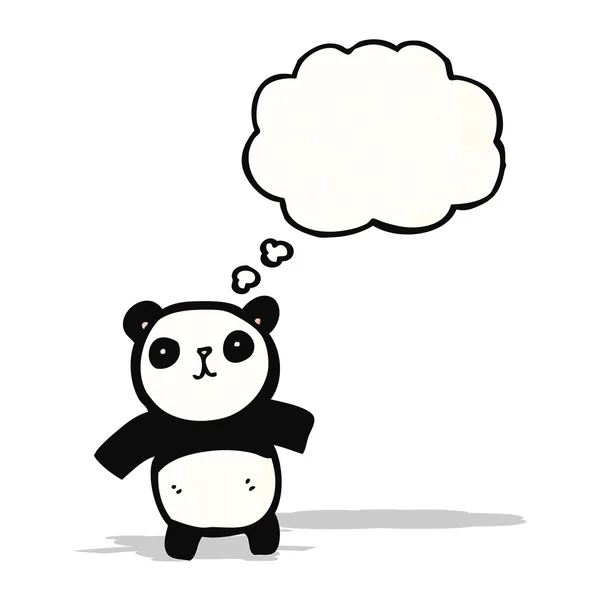 Carino cartone animato panda — Vettoriale Stock