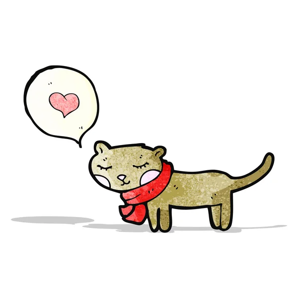 Chat de bande dessinée mignon — Image vectorielle