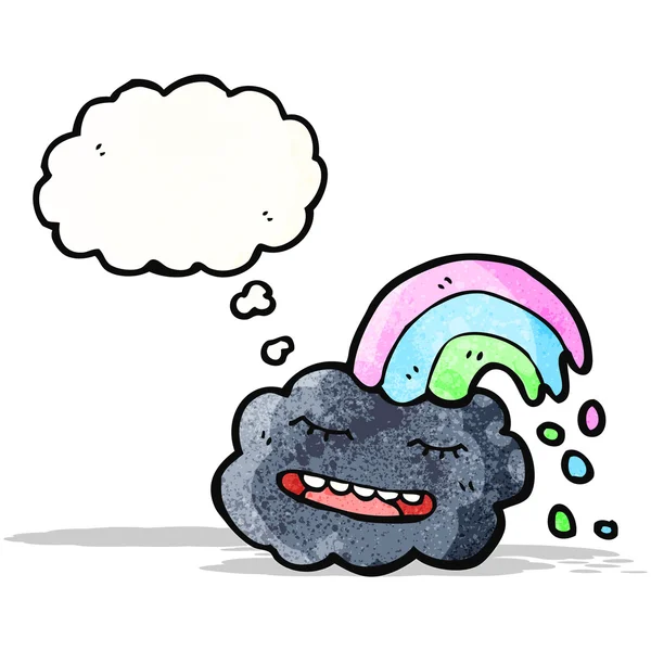 Cloud with thought bubble — Stock Vector