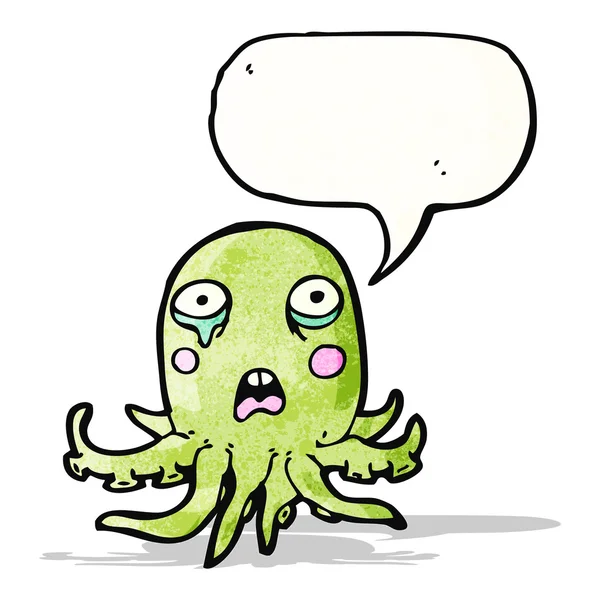 Cartoon huilende octopus — Stockvector