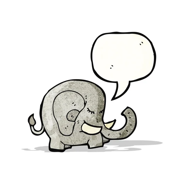 Elefante de dibujos animados — Vector de stock