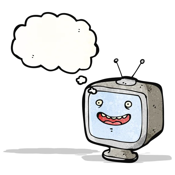 Televisión de dibujos animados (versión raster ) — Vector de stock
