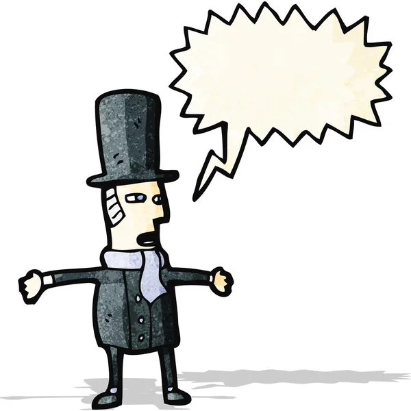 Cartoon viktoriansk gentleman — Stock vektor