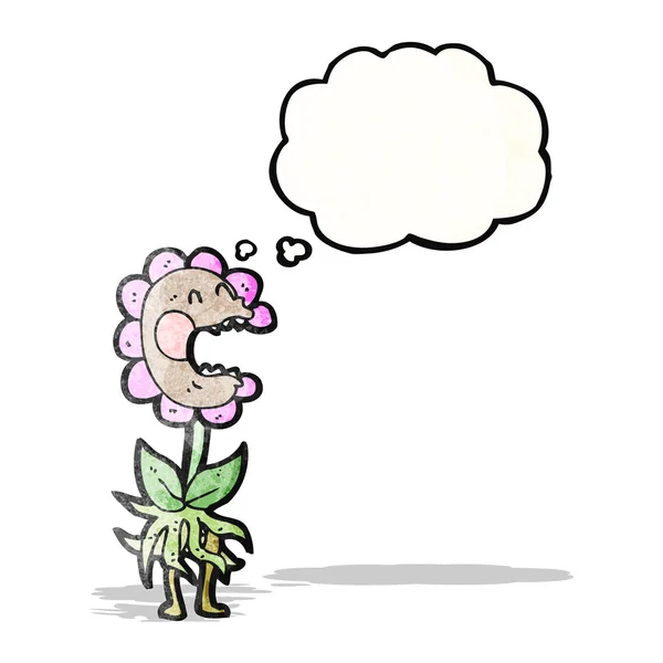 Dessin animé fleur carnivore — Image vectorielle