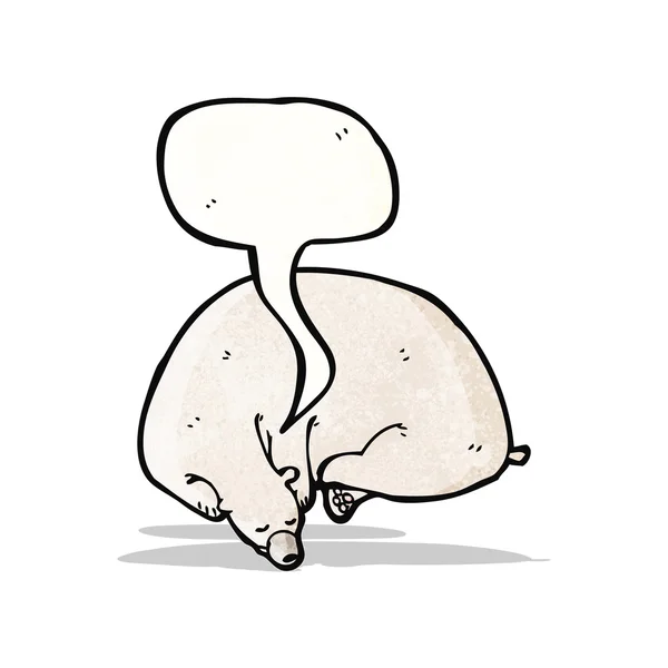 Orso polare addormentato — Vettoriale Stock