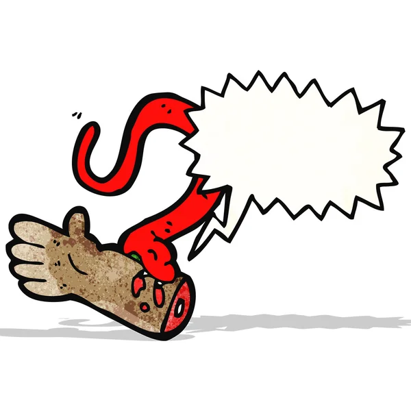 卡通蛇咬伤 — 图库矢量图片