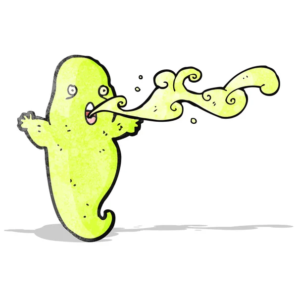 Slijmerige ghost cartoon — Stockvector
