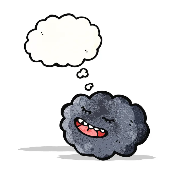 Nube con burbuja de pensamiento — Vector de stock