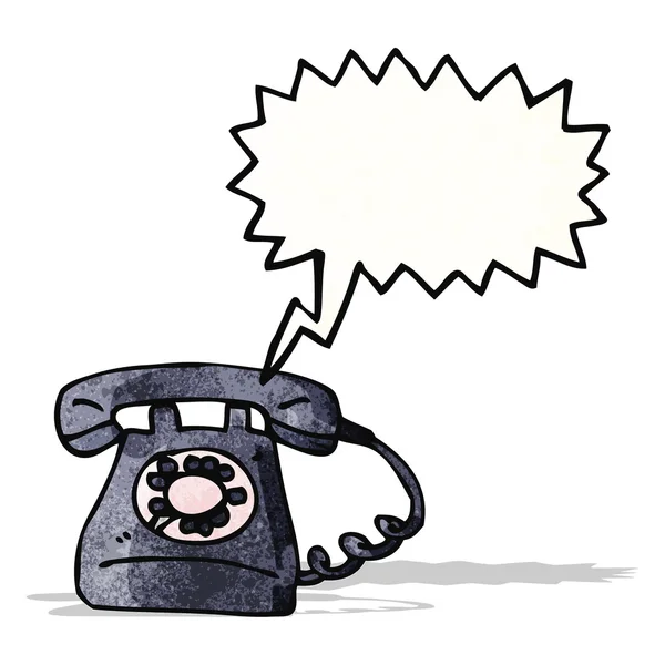 Retro telefon karikatür — Stok Vektör