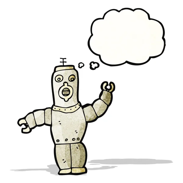 Retro robot cartoon — Stockvector