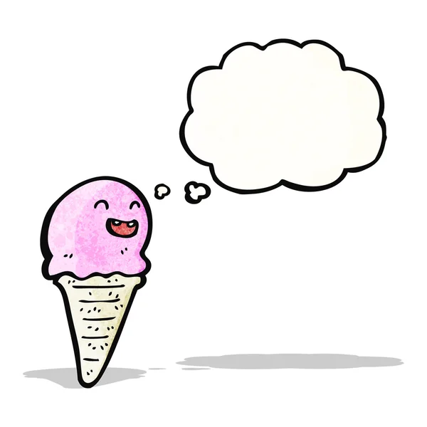 Cono de helado de dibujos animados — Archivo Imágenes Vectoriales