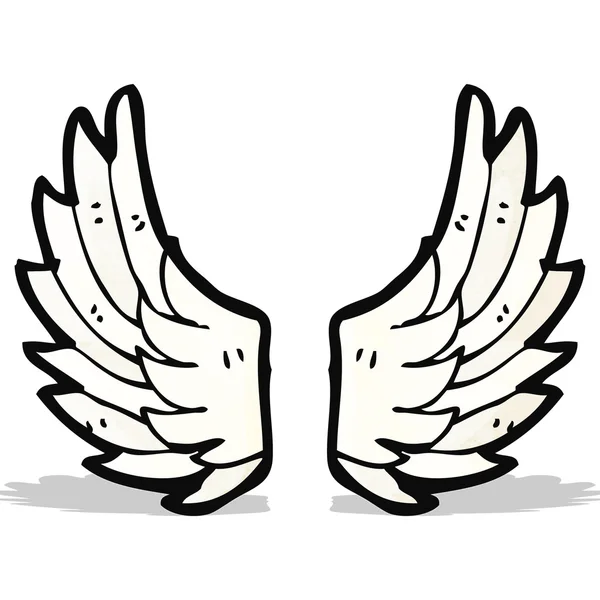 Cartoon angel wings — Stock Vector