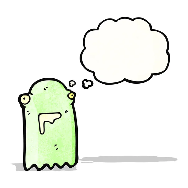 绿色幽灵卡通 — 图库矢量图片