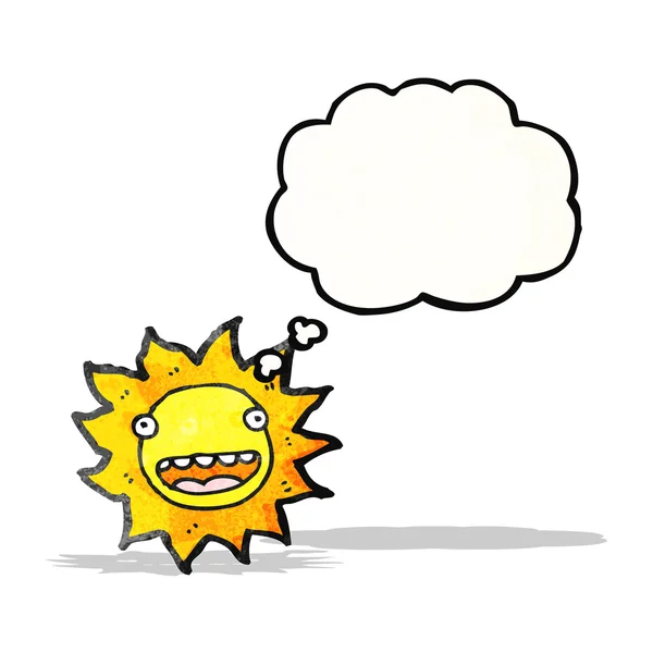 Slunce kreslený — Stockový vektor