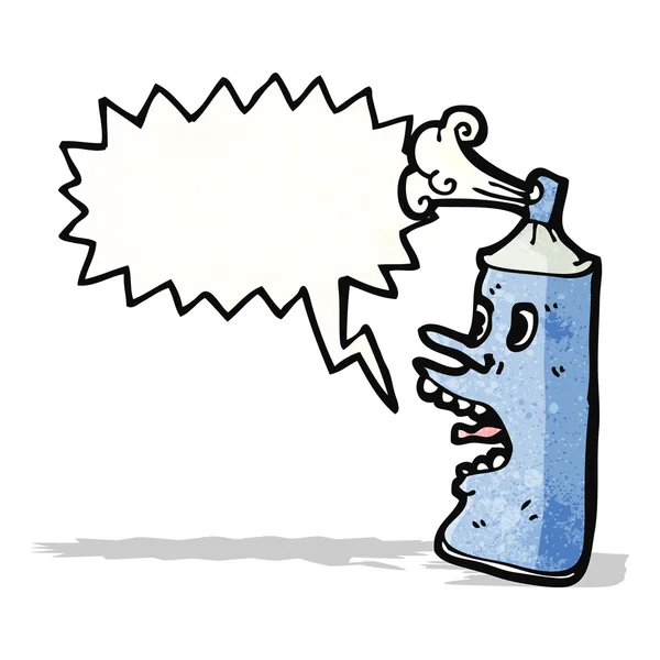 Spray pode personagem cartoon — Vetor de Stock