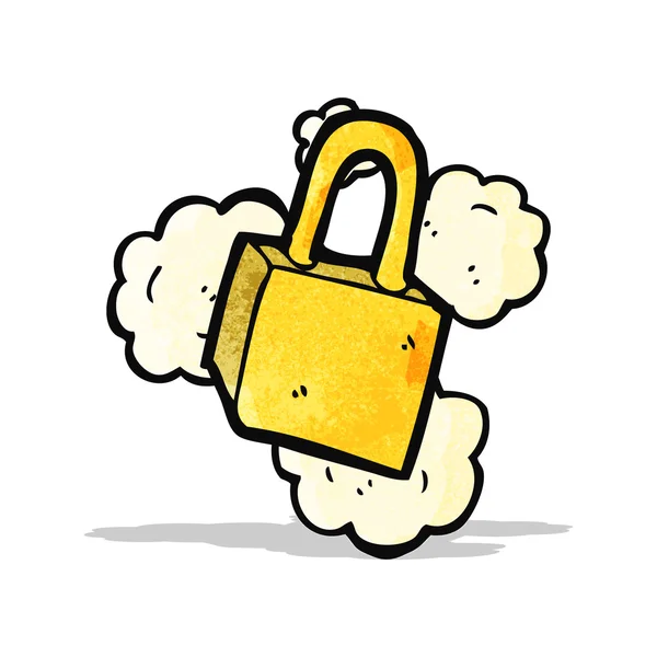 Cartoon padlock — Stock Vector