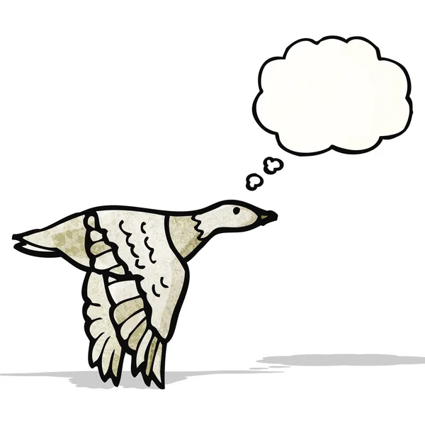 Uccello volante cartone animato — Vettoriale Stock
