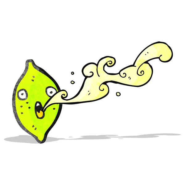 Dibujos animados jugo de limón chorros — Archivo Imágenes Vectoriales