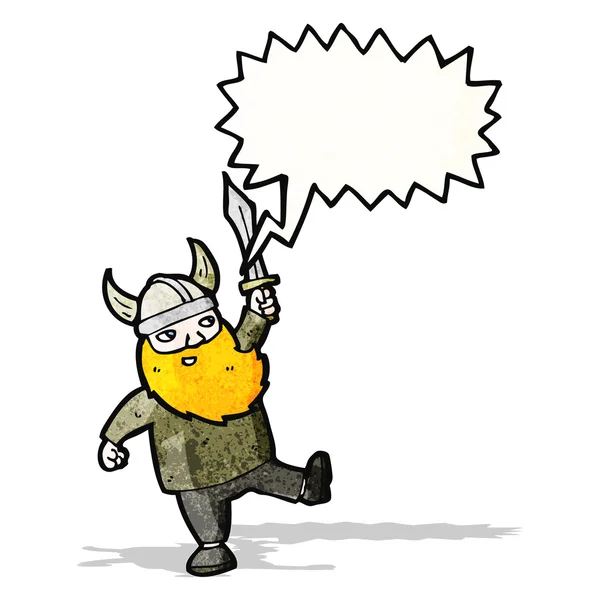 Viking cartoon — Stok Vektör