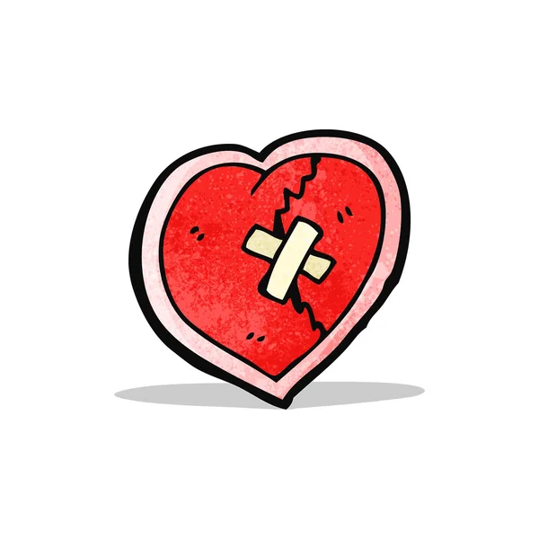 Cartoon heart symbol — Stock Vector