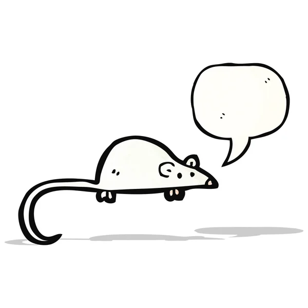 Cartoon squeaking mouse — Stock Vector