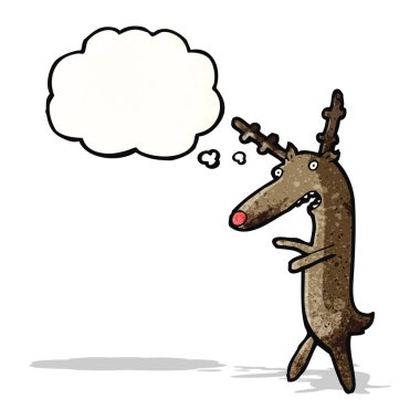 karikatür komik Ren geyiği