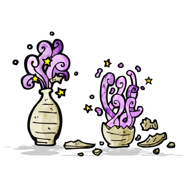 Pot magique dessin animé — Image vectorielle
