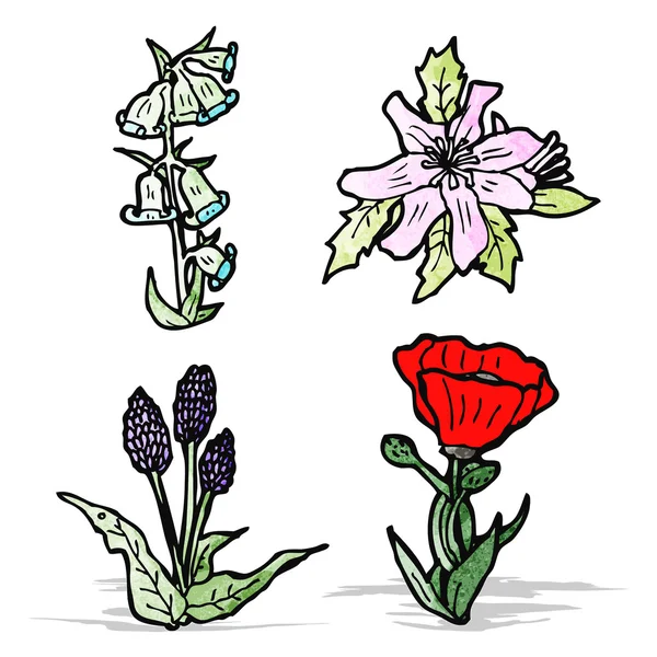 Çiçek Çizimi — Stok Vektör