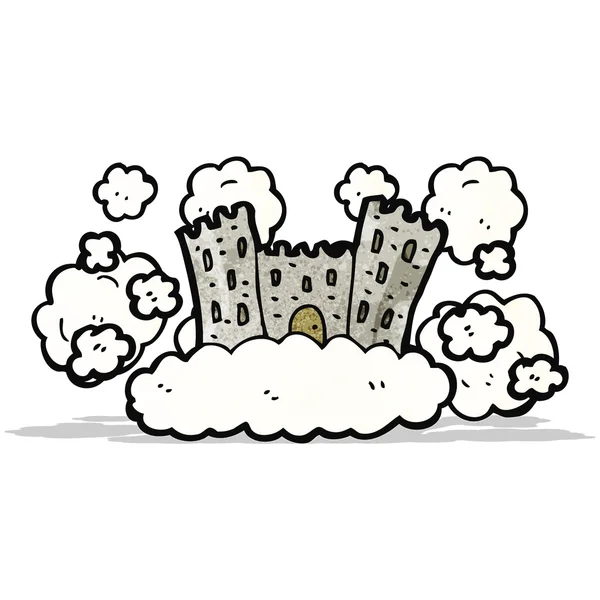 Cartoon floating castle — Stock Vector