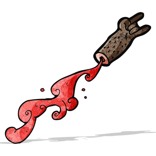 Karikatur eines abgetrennten Arms — Stockvektor