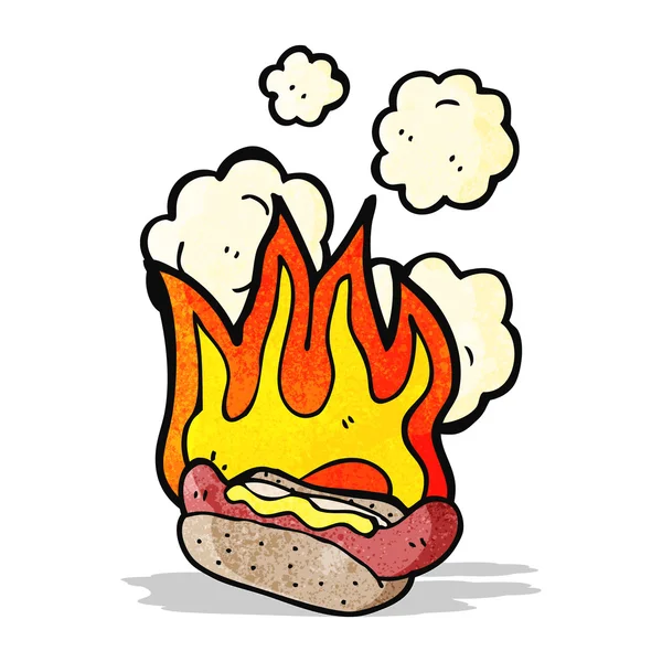 Cartoon hotdog — Stockvector