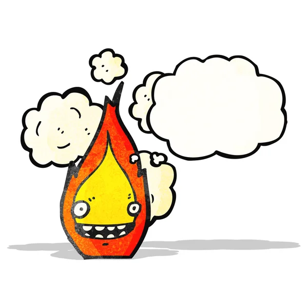 Flame cartoon character — Stock Vector