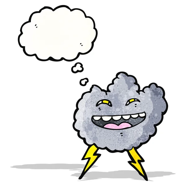 Kreslený šťastný bouřkový mrak — Stockový vektor