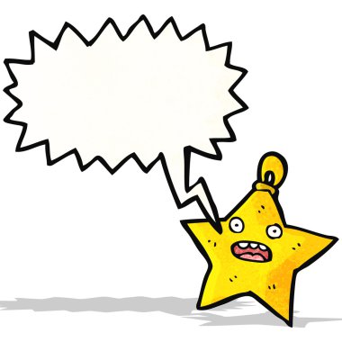 çılgın bağıran yıldız Noel dekorasyon