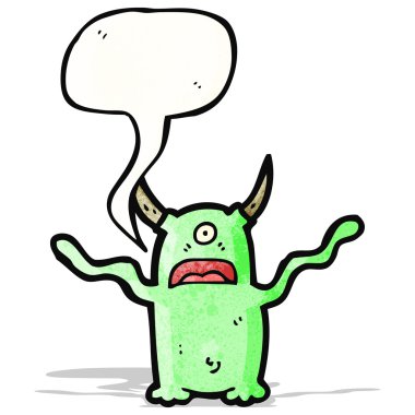 çizgi film uzaylı uzay canavarı