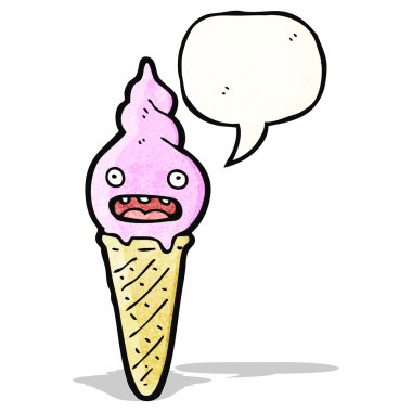 dondurma koni çizgi film karakteri