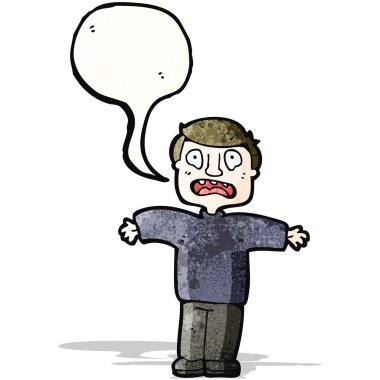 adam üzgün çizgi film