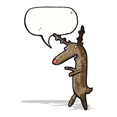 karikatür komik Ren geyiği