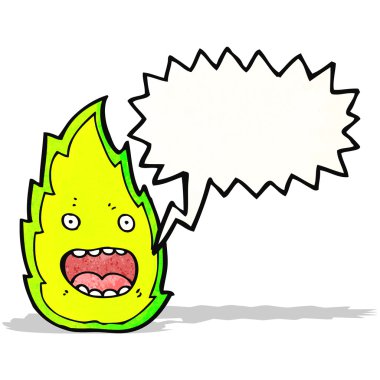 çizgi film yeşil ateş