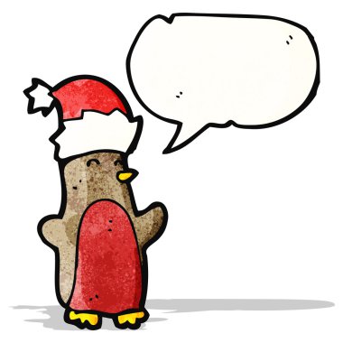 çizgi film robin santa hat