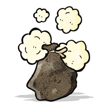 çöp torbası karikatür