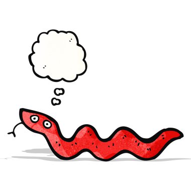 karikatür slithering yılan